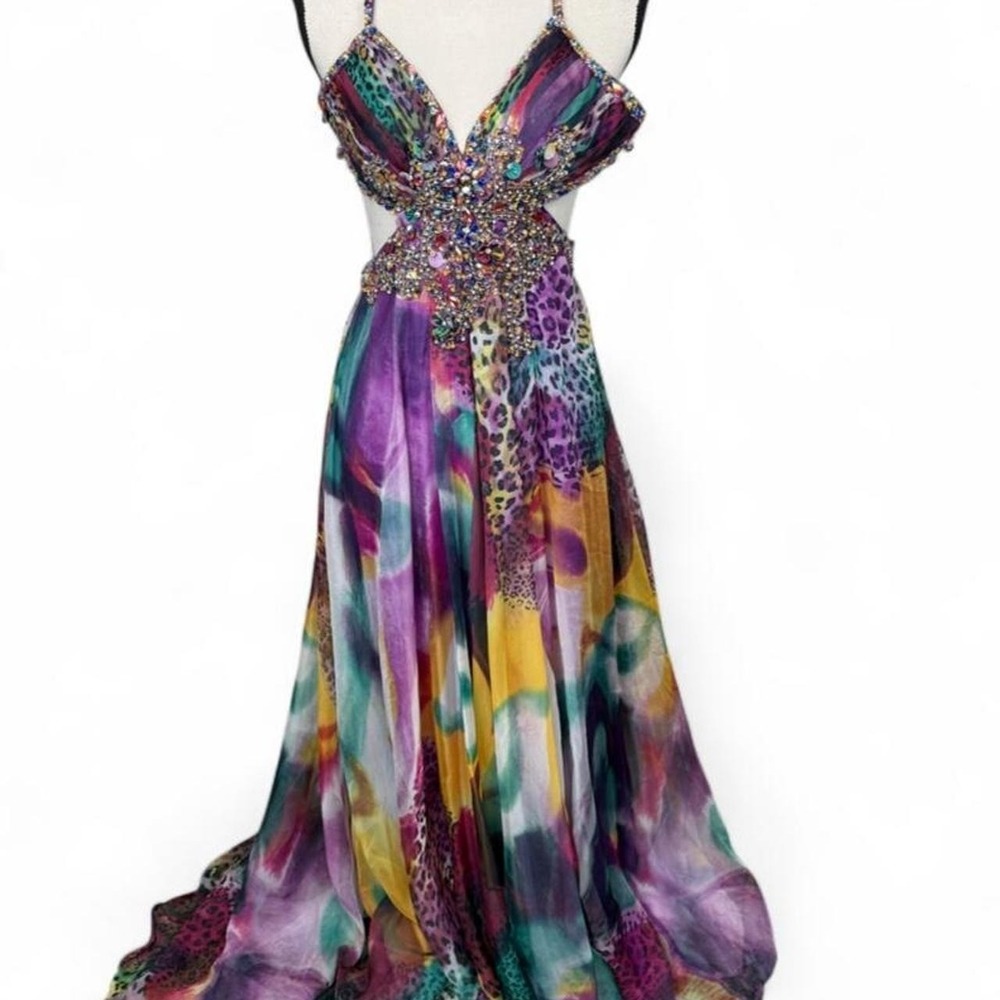 Y2K Terani Couture Maxi Dress Size 0